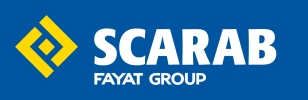 Logo SCARAB - White & Blue BG - 09.23